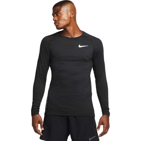 Nike NP TOP WARM LS CREW Pánské tréninkové tričko